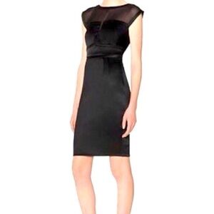 The Limited Scandal Collection Corset Illusion Mesh Fitted Shift Dress Sexy